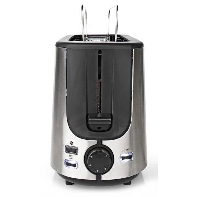 NEDIS topinkovač/ spotřeba 1000 W/ 1 slot/ 6 úrovní zhnědnutí/ funkce rozmrazování/ stojan/ řada nerez/ hliník