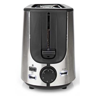 NEDIS topinkovač/ spotřeba 1000 W/ 1 slot/ 6 úrovní zhnědnutí/ funkce rozmrazování/ stojan/ řada nerez/ hliník