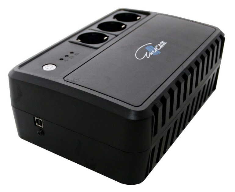 EUROCASE záložní zdroj EA200PRO+ 600VA, pure sin wave, 3x zásuvka
