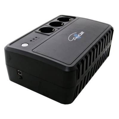 EUROCASE záložní zdroj EA200PRO+ 600VA, pure sin wave, 3x zásuvka