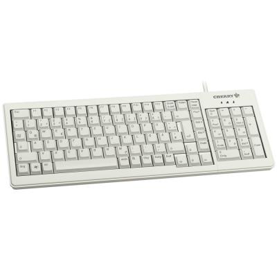 CHERRY klávesnice G84-5200 + kryt 615-5200/drátová/USB/šedá/EU layout/ochrana před rozlitou tekutinou, olejem, naftou