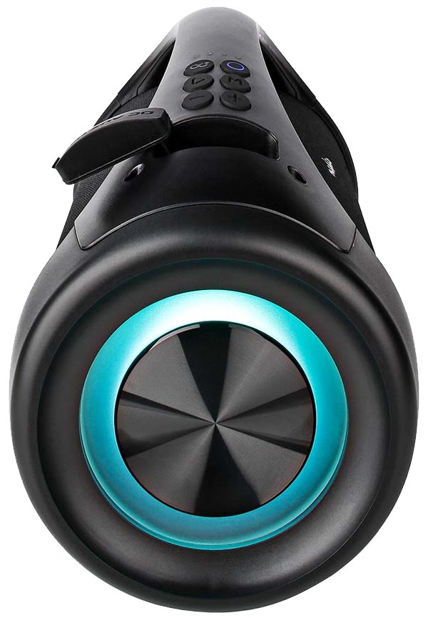 NEDIS párty reproduktor/ 2.0/ výkon 50 W/ Bluetooth/ AUX/ USB/ 3,5 mm jack/ IPX5/ párty osvětlení/ černý