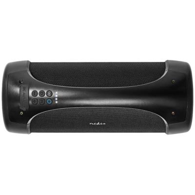 NEDIS párty reproduktor/ 2.0/ výkon 50 W/ Bluetooth/ AUX/ USB/ 3,5 mm jack/ IPX5/ párty osvětlení/ černý