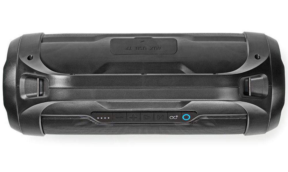 NEDIS párty reproduktor/ 2.0/ výkon 60 W/ Bluetooth/ AUX/ Micro SD/ USB/ 3,5 mm jack/ IPX5/ černý