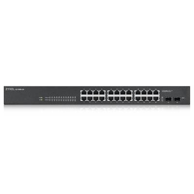 ZyXEL GS1900-24 v2, 24-port GbE L2 Smart Switch, rackmount, fanless