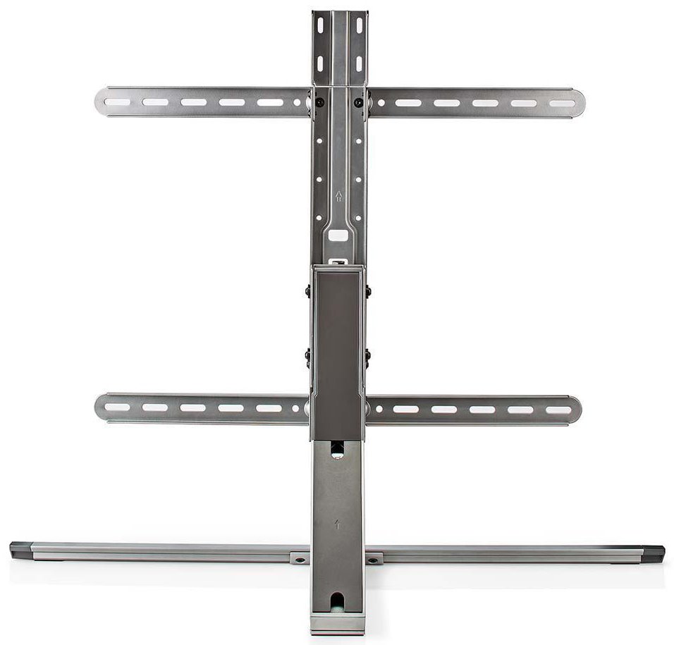 NEDIS stojan na TV/ 37 - 75"/ nosnost 40 kg/ naklápěcí/ otočný/ nastavitelné výšky/ Full motion/ hliník/ ocel/ šedý
