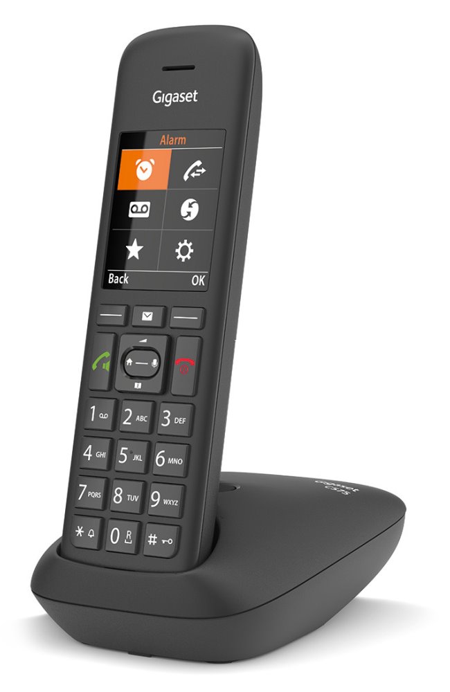 SIEMENS GIGASET C575 - DECT/GAP bezdrátový telefon, barva černá