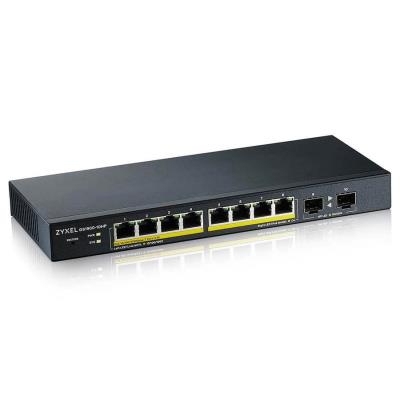 Zyxel GS1900-10HP v2 10-port Desktop Gigabit Web Smart switch: 8x Gigabit metal + 2x SFP, IPv6, 802.3az (Green), PoE