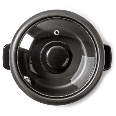 NEDIS rýžovar/ spotřeba 400 W/ objem 1,0 L/ nepřilnavý povrchy/ vyjímatelná miska/ automatické vypnutí/ černo-stříbrný