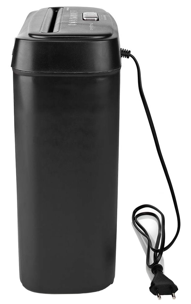 NEDIS skartovačka PASH112BKA4/ formát A4/ velikost řezu 6mm/ stupeň utajení (DIN) 2/ objem nádoby 10 l/ černá