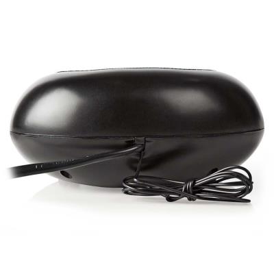 NEDIS digitální budík s rádiem/ LED displej/ AM/ FM/ funkce odloženého buzení/ časovač vypnutí/ 2 alarmy/ černý