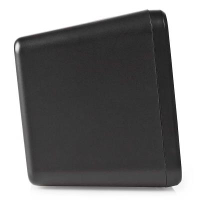 NEDIS digitální budík s rádiem/ LED displej/ 3,5 mm jack/ AM/ FM/ odložené buzení/ časovač vypnutí/ 2 alarmy/ černý