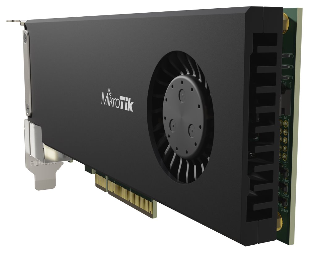 MikroTik CCR2004-1G-2XS-PCIe, PCIe 3.0 karta, 1 Gbit LAN, 2x SFP28