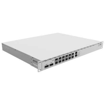 Mikrotik CloudCoreRouter CCR2216-1G-12XS-2XQ, 16x 2000MHz CPU, 16 GB RAM, 1x GbE, 12x SFP28, 2x QSFP28,  2x PSU, L6