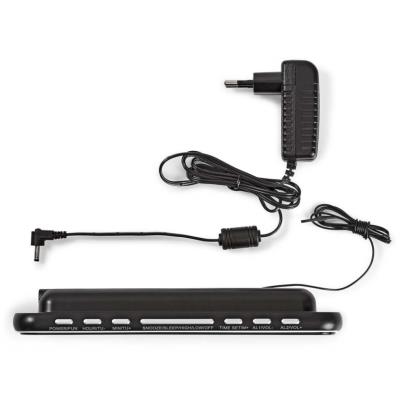 NEDIS digitální budík s rádiem/ LED displej/ 3,5 mm jack/ AM/ FM/ odložené buzení/ časovač vypnutí/ 2 alarmy/ černý