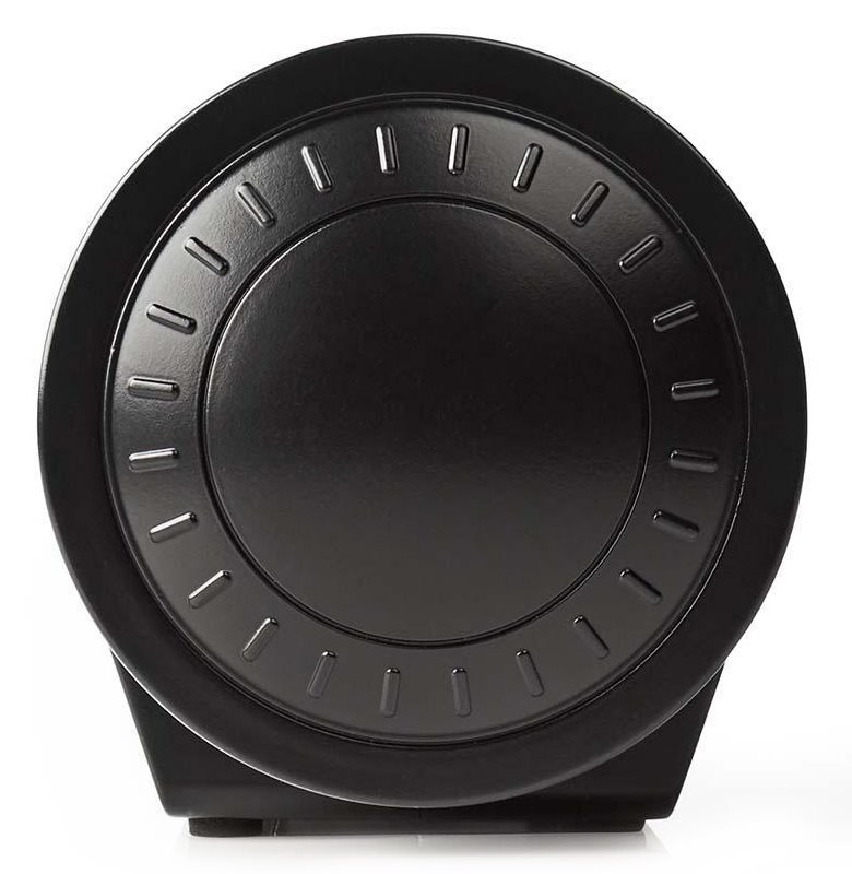 NEDIS digitální budík s rádiem/ LED displej/ promítání času/ AM/ FM/ odložené buzení/ časovač vypnutí/ 2 alarmy/ černý