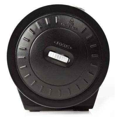 NEDIS digitální budík s rádiem/ LED displej/ promítání času/ AM/ FM/ odložené buzení/ časovač vypnutí/ 2 alarmy/ černý