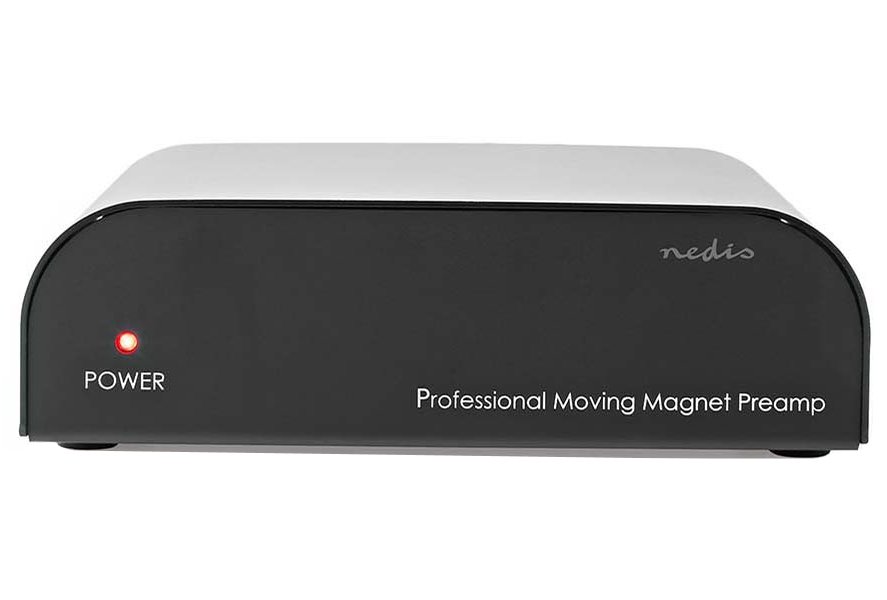 NEDIS předzesilovač/ vstup 1x RCA/ výstup 1x RCA/ 2 kanály/ gramofon/ phono/ automatický/ černý