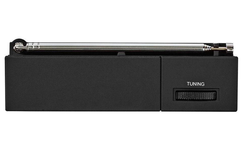 NEDIS přenosné rádio/ AM/ FM/ napájení z baterie/ analogové/ 1.5 W/ výstup pro sluchátka/ černé