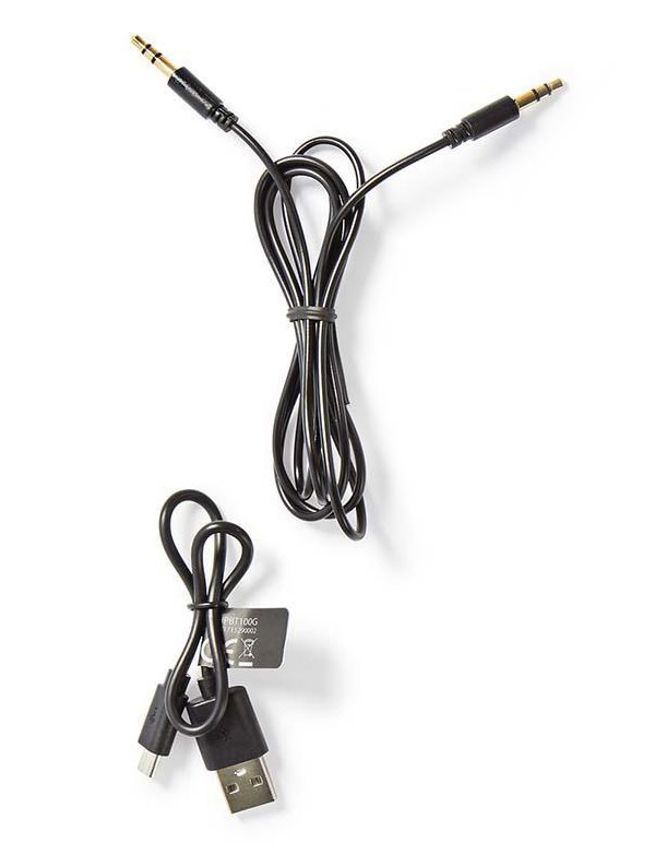 NEDIS bezdrátová sluchátka + mikrofon/ ON-EAR/ výdrž 15 hodin/ ovládání stiskem/ ovládání hlasitosti/ černé