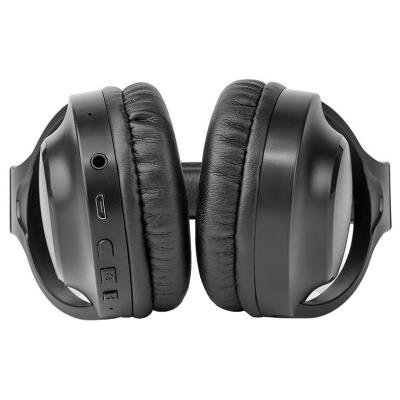 NEDIS bezdrátová sluchátka + mikrofon/ OVER-EAR/ výdrž 20 hodin/ ovládání stiskem/ ovládání hlasitosti/ černé