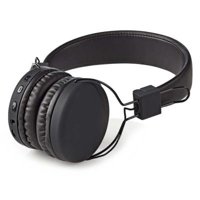 NEDIS bezdrátová sluchátka + mikrofon/ ON-EAR/ výdrž 15 hodin/ ovládání stiskem/ ovládání hlasitosti/ černé