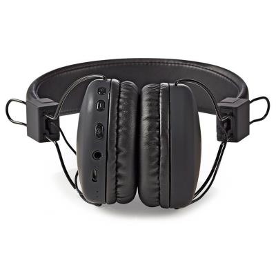 NEDIS bezdrátová sluchátka + mikrofon/ ON-EAR/ výdrž 15 hodin/ ovládání stiskem/ ovládání hlasitosti/ černé