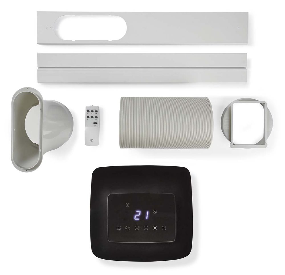 NEDIS mobilní klimatizace/ 7000 BTU/ 60 m3/ 2 rychlosti/ dálkové ovládání/ časovač vypnutí/ bílá