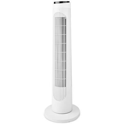 NEDIS sloupový ventilátor/ výška: 76 cm/ výkon 50 W/ 3 rychlosti/ rotace/ dálkové ovládání/ bílo-černý