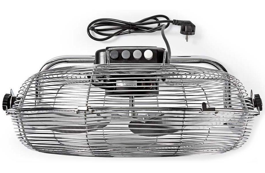 NEDIS podlahový ventilátor/ průměr 40 cm/ výkon 80 W/ 3 rychlosti/ naklápěcí/ kov