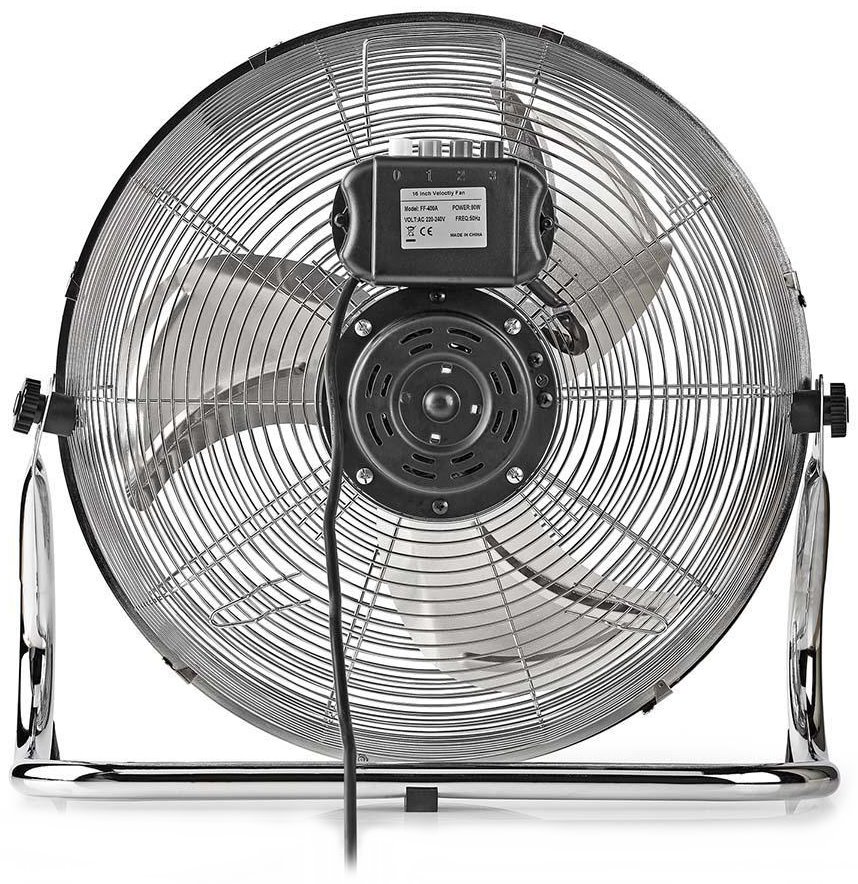 NEDIS podlahový ventilátor/ průměr 40 cm/ výkon 80 W/ 3 rychlosti/ naklápěcí/ kov