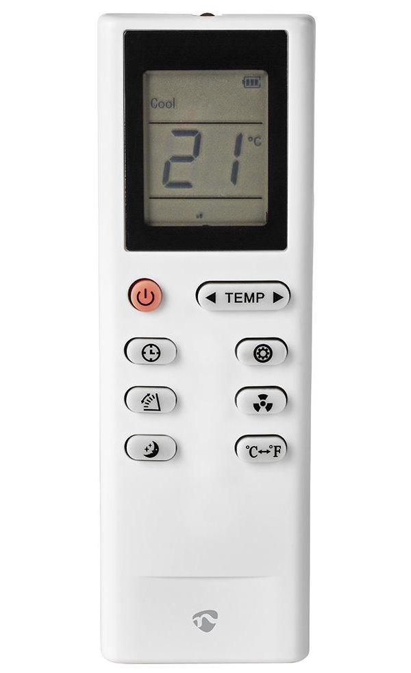 NEDIS Wi-Fi chytrá klimatizace/ 12000 BTU/ 100 m3/ odvlhčování/ 3 rychlosti/ 65 dB/ Android/ iOS/ bílá