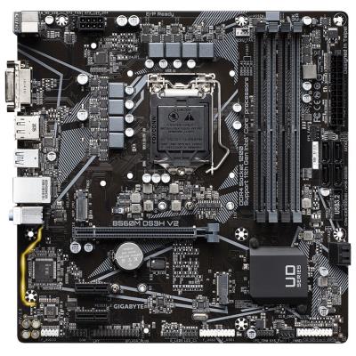 GIGABYTE B560M DS3H V2 / Intel B560 / LGA1200 / 4x DDR4 / 2x M.2 / DVI-D / HDMI / DP / USB-C / mATX