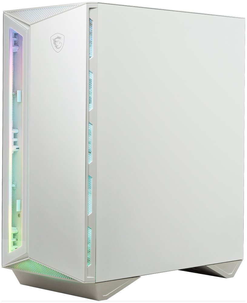 MSI skříň MPG GUNGNIR 110R WHITE/ bez zdroje/ levé temperované sklo/ 4x 120 mm ARGB fan/ 1x USB-C/ 2x USB 3.0/ bílá