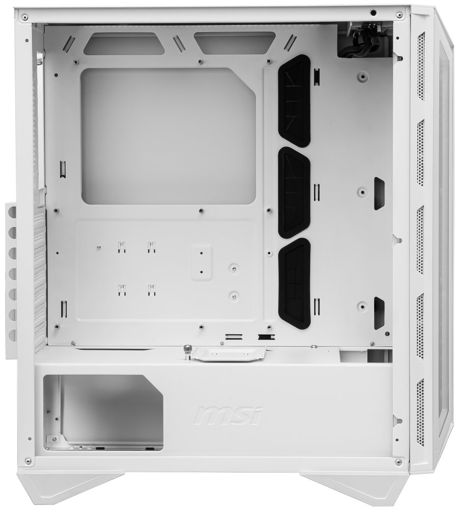 MSI skříň MPG GUNGNIR 110R WHITE/ bez zdroje/ levé temperované sklo/ 4x 120 mm ARGB fan/ 1x USB-C/ 2x USB 3.0/ bílá