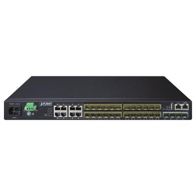 Planet XGS3-24242(v3) L3 switch, 8x1Gb, 24x1Gb SFP, 4x10Gb SFP+, HW/IP stack, 2xPower-in