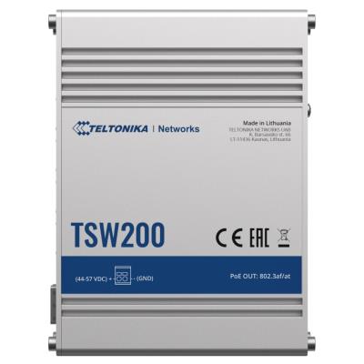 Teltonika průmyslový nemanažovaný PoE switch TSW200 8x 802.3af/at