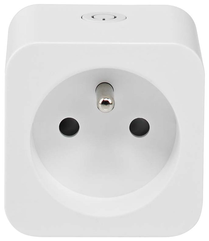 NEDIS Wi-Fi chytrá zásuvka/ měřič výkonu/ 16A/ francouzský typ E/ Android/ iOS/ Nedis® SmartLife/ bílá