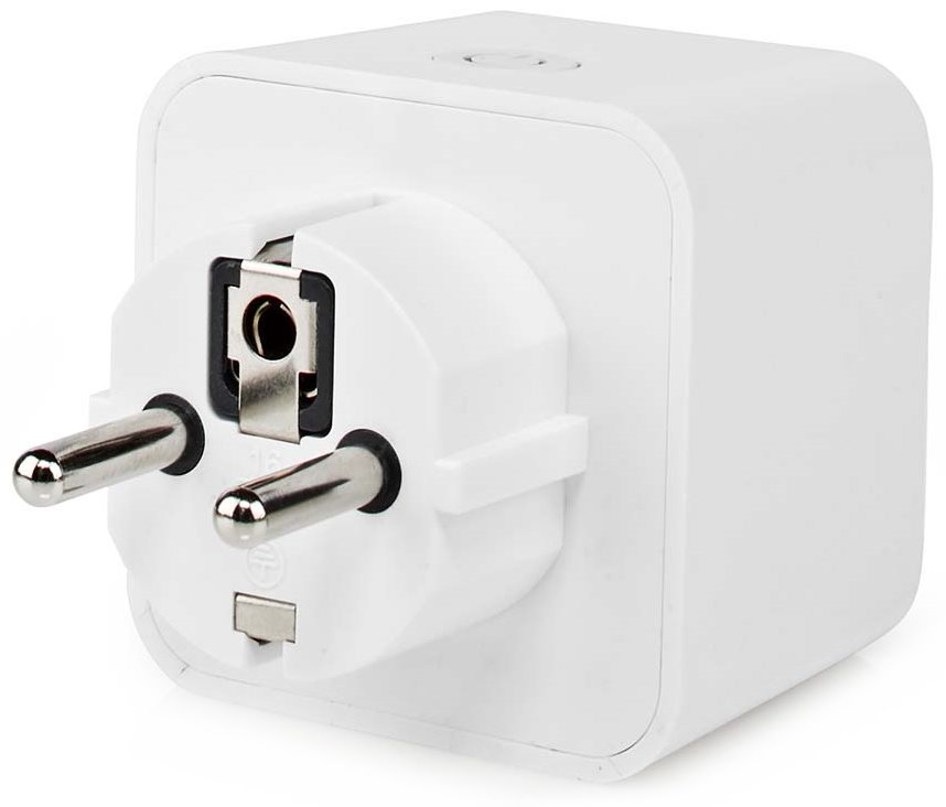 NEDIS Wi-Fi chytrá zásuvka/ měřič výkonu/ 16A/ francouzský typ E/ Android/ iOS/ Nedis® SmartLife/ bílá