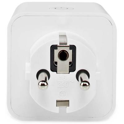 NEDIS Wi-Fi chytrá zásuvka/ měřič výkonu/ 16A/ francouzský typ E/ Android/ iOS/ Nedis® SmartLife/ bílá