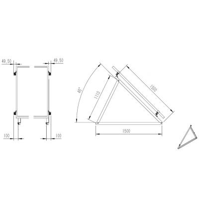 Solarmi profil k držákům SC pro uchycení sol. panelu na plochou střechu (1ks)