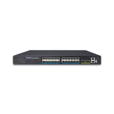 Planet XGS-5240-24X2QR L3 switch, 24x10Gb SFP+, 2x40Gb QSFP+, HW/IP stack, 2x power-in