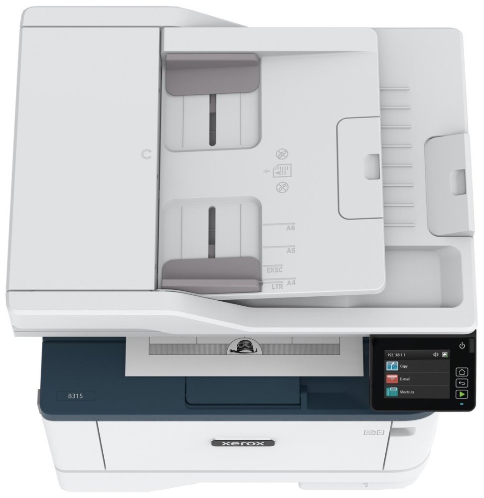 Xerox B315V_DNI/ čb laser PSCF/ A4/ 40ppm/ 600x600 dpi/ USB/ WiFi/ Duplex/ DADF/ Airprint