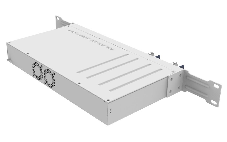 Mikrotik Cloud Switch CRS504-4XQ-IN, 650 MHz CPU, 64 MB RAM, 1x LAN, 4x QSFP28,  2x PSU, L5