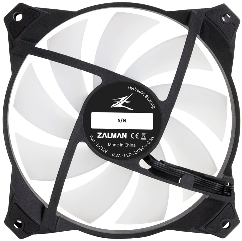 Zalman sada 3 ks ventilátorů ZM-IF120 / 120mm / ARGB / 3-pin / bíločerný