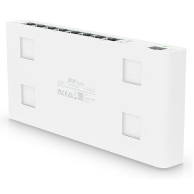 Ubiquiti UISP Switch - 8x GbE, 1x SFP, fanless, 8x PoE Out 27V (PoE budget 110 W)