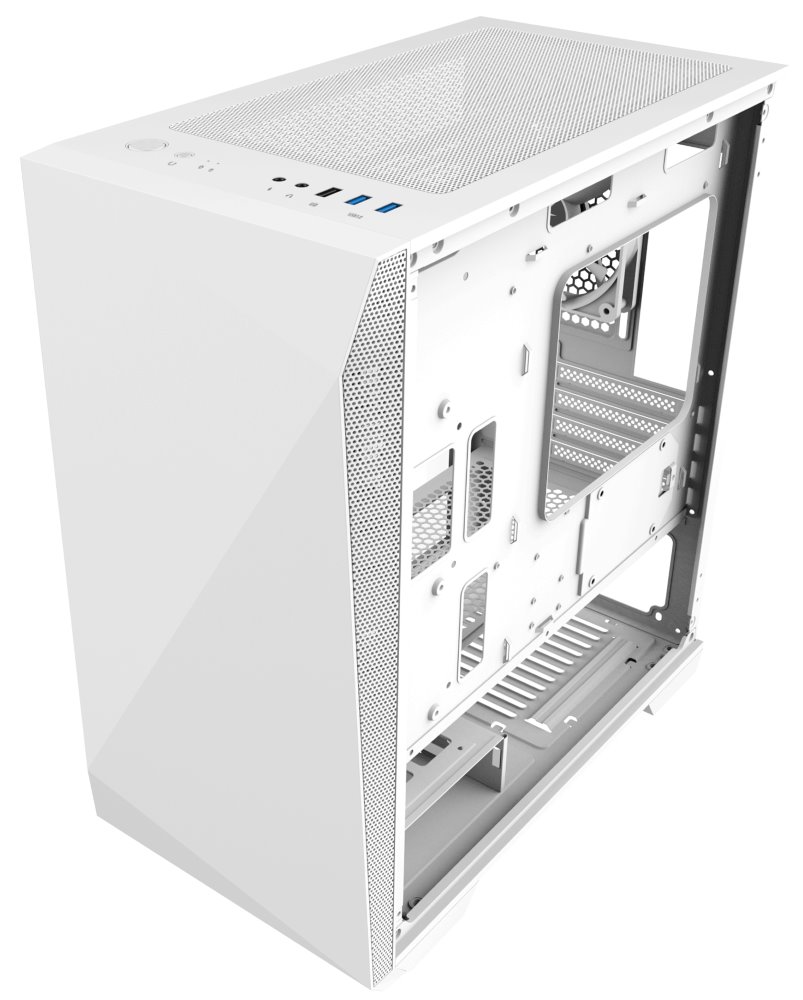 Zalman skříň Z1 Iceberg white / mini tower / ATX / 3x120 fan / 2xUSB 3.0 / 1xUSB 2.0 / prosklená bočnice / bílý