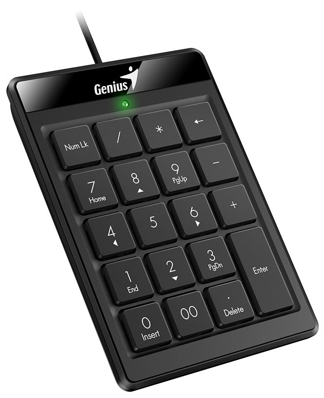 GENIUS NumPad 110/ Drátová/ USB/ slim design/ černá