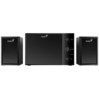 GENIUS repro SW-2.1 350/ 2.1/ 15W/ dřevěné/ barva černá