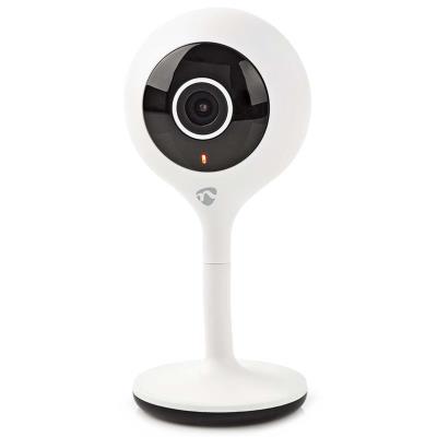NEDIS IP Kamera/ Wi-Fi/ vnitřní/ 1080p/ micro USB/ MicroSD/ Cloud/ noční vidění/ Android/ iOS/ adaptér/ bílá